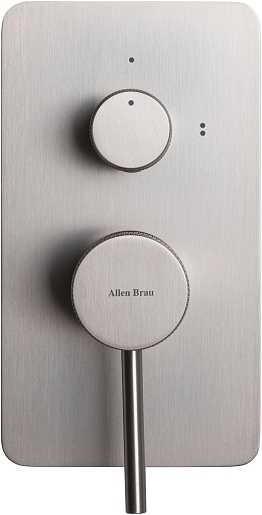 Allen Brau Смеситель для душа Priority X2 5.31011-BN (с внутренней частью, 2 выхода) никель браш – фотография-6